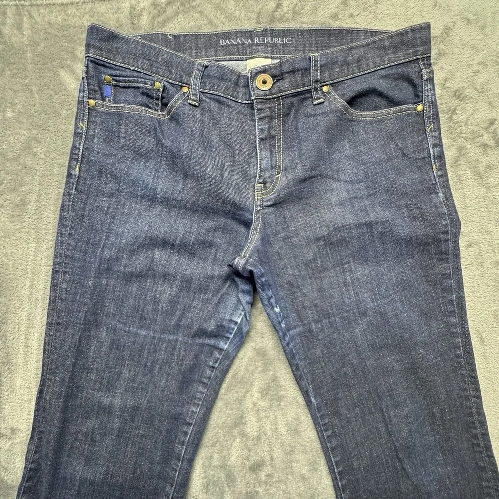 Banana Republic‎ Jeans 34x31 Bootcut Blue Denim Dark Wash